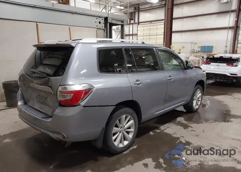 2009 Toyota Highlander Hybrid Limited из США, поврежденный, VIN JTEEW44A192034895